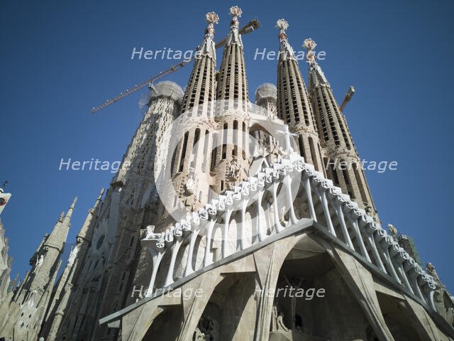 The Sagrada Familia Basilica, Barcelona, Spain, 2020. Creator: Ethel Davies.