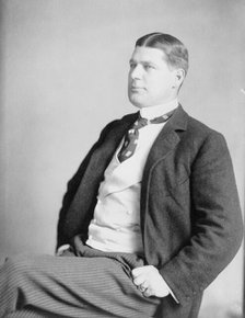 Herbert G. Squiers, half-length portrait, seated, facing left, c1904. Creator: Frances Benjamin Johnston.