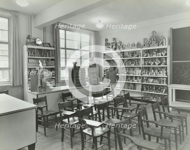 Shop-dressing, Technical Institute for the Distributive Trades, London, 1939.  Artist: Unknown.