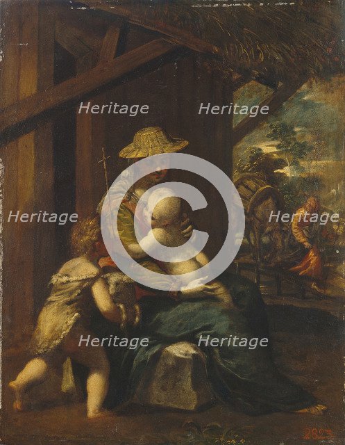 The Holy Family. Artist: Scarsellino (Scarsella), Ippolito (1551-1620)