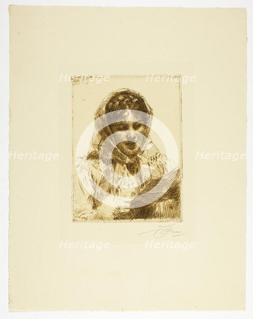 The Letter, 1913. Creator: Anders Leonard Zorn.