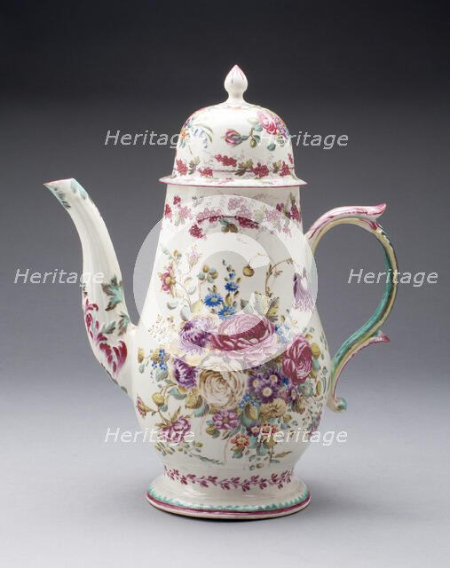 Coffee Pot, Bow, c. 1755. Creator: Bow Porcelain Factory.