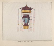 Design for a Hall Lamp, ca. 1800-1810 . Creator: Lamqua.