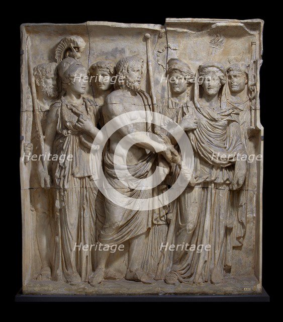 One of a set of reliefs from Arch of Trajan (A152-4, 170), Beneventum, 114. Artist: Unknown.
