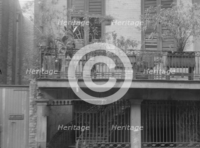 Victor David House (Le Petit Salon), 620 St. Peter Street, New Orleans, between 1920 and 1926. Creator: Arnold Genthe.