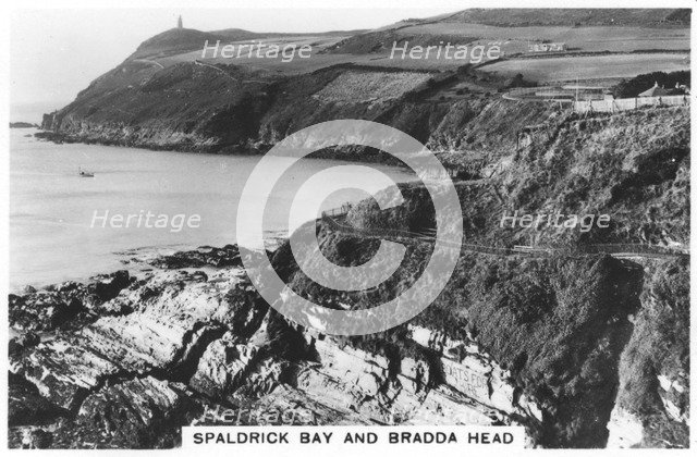 Spaldrick Bay and Bradda Head, Isle of Man, 1937. Artist: Unknown