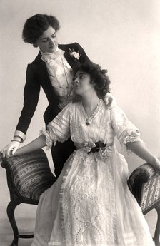 Lily Elsie (1886-1962) and Adrienne Augarde (1882-1913), English actresses, 1907.Artist: Foulsham and Banfield