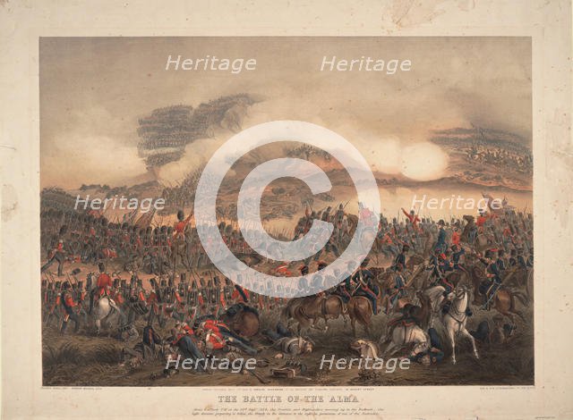 The Battle of the Alma on September 20, 1854, 1854. Artist: Norie, Orlando (1832-1901)