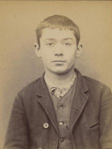 Labeyrie. Romain. 19 ans, né le 13/11/74 à Cauna (Landes). Sculpteur. Anarchiste. 10/1/94. , 1894. Creator: Alphonse Bertillon.