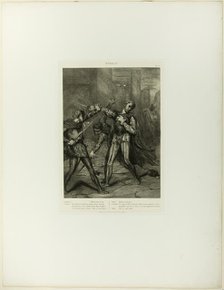 Villain, Thou Diest, plate ten from Othello, 1844. Creator: Theodore Chasseriau.