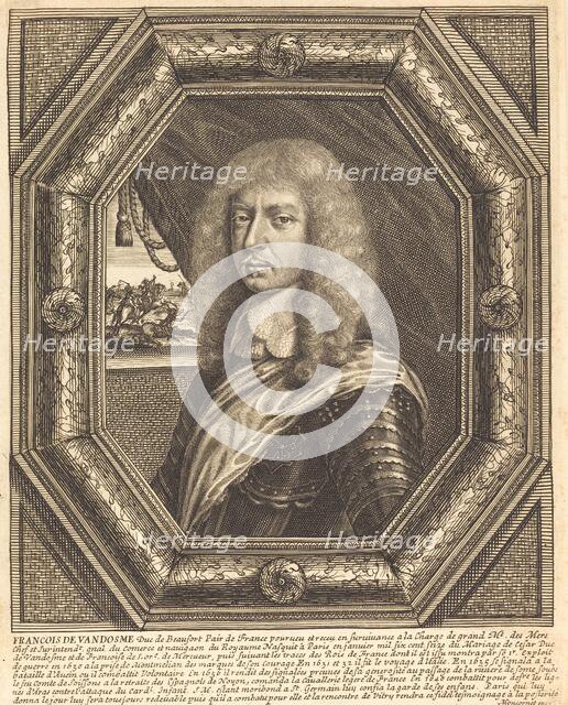 François de Vendôme, Duke of Beaufort. Creator: Balthasar Moncornet.