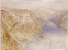 Rheinfels, St Goar and Thurnberg, 1840-1844.	. Creator: JMW Turner.
