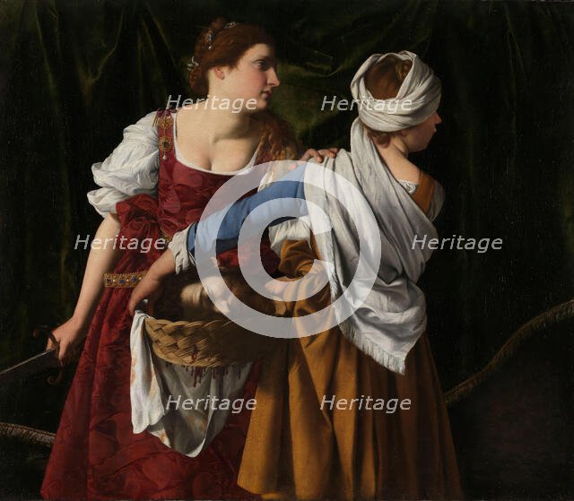 Judith and her Maidservant with the Head of Holofernes, c1608-1612. Creators: Orazio Gentileschi, Artemisia Gentileschi.