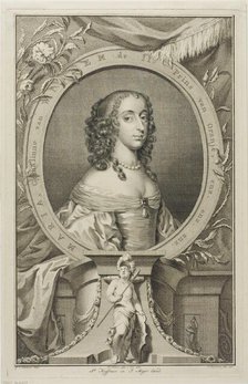 Maria, Wife of Willem II of Orange, n.d. Creator: Jacobus Houbraken.