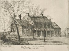 The Harsen Homestead, Corner of 10th Avenue and 70th Street (from Scenes of Old New York), 1876. Creator: Henry Farrer.