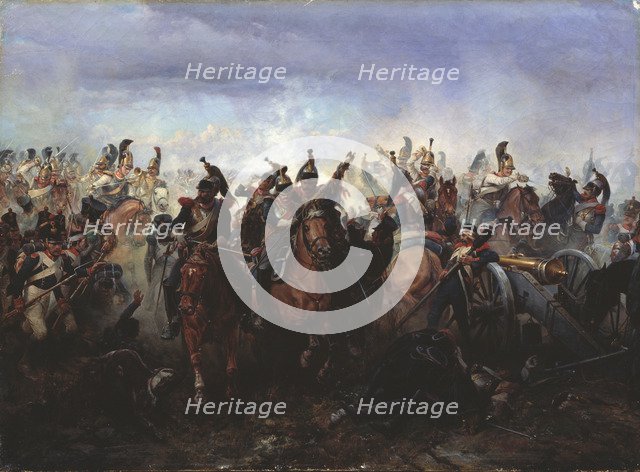 The battle of Fer-Champenois on March 13, 1814, 1891. Artist: Willewalde, Gottfried (Bogdan Pavlovich) (1818-1903)