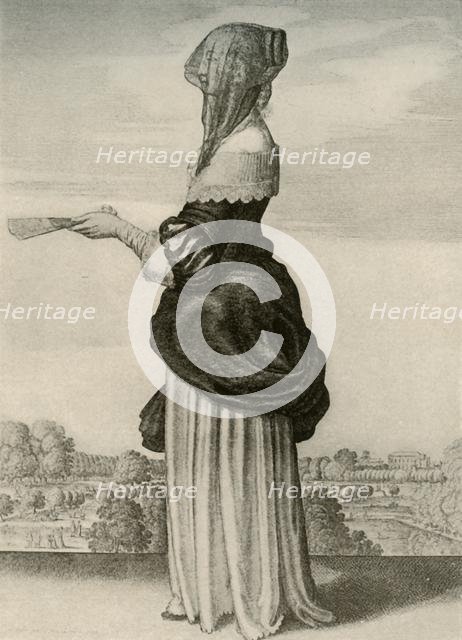 'Summer -  Usual summer dress of an English lady, reign of Charles I',  c1620-1640, (1937). Creator: Unknown.