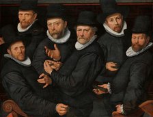 Six Wardens of the Drapers’ Guild, 1599. Creator: Pieter Pietersz. the elder.