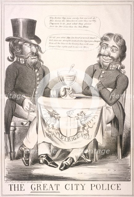 'The Great City Police', 1840. Artist: Anon