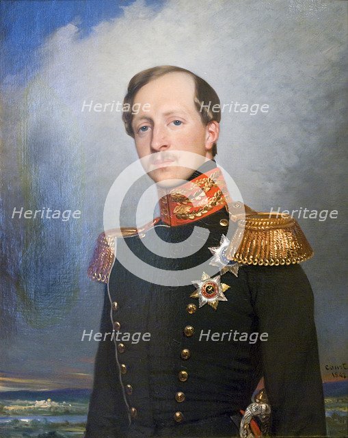 'Portrait of Duke Peter of Oldenburg', 1842.  Artist: Joseph-Désiré Court