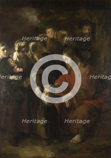 Christ blessing the Children, 1652. Artist: Maes, Nicolaes (1634-1693)