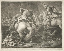 Skirmish between Prussian and Hungarian Hussars. Creator: Georg Philipp I Rugendas (German, 1666-1742).