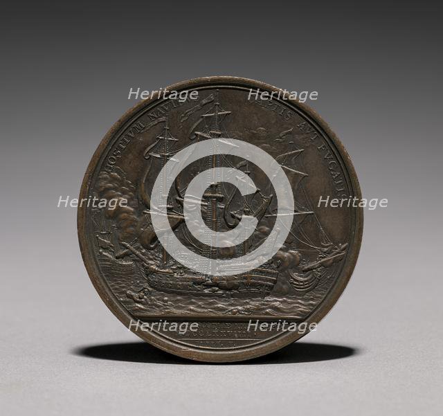 Medal: John Paul Jones (reverse). Creator: Jules Dupré (French, 1811-1889).