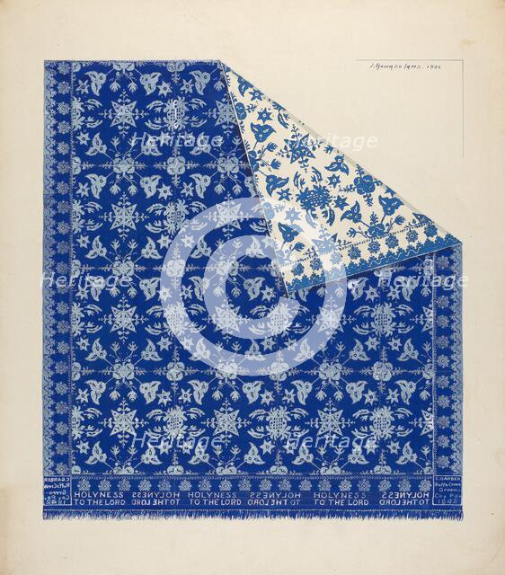 Coverlet, 1936. Creator: J. Howard Iams.
