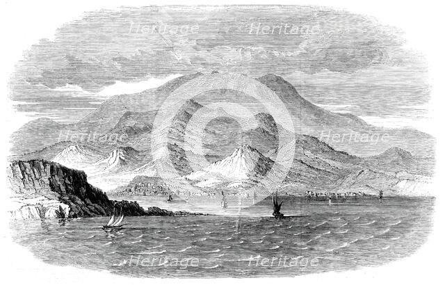 Messina as seen from Calabria - from a sketch by the Hon. Major Fitzmaurice, 1860. Creator: Unknown.