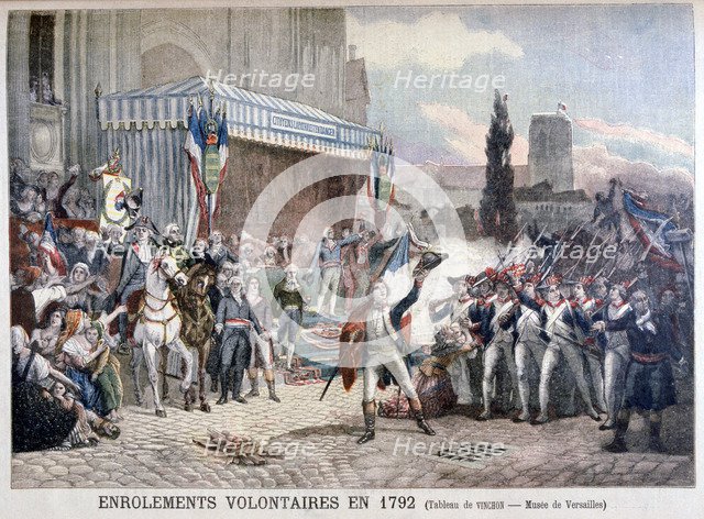 'The Enrolment of Volunteers, 22nd July 1792', 1895. Artist: Unknown