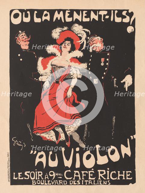 Les Maitres de LAffiche: Pl. 103 Café Reche, 1897. Creator: Jules-Alexandre Grün (French, 1868-1934); Bourgerie.