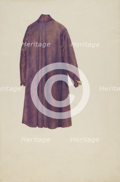 Man's Coat, 1935/1942. Creator: Unknown.