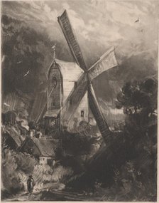 Mill Near Brighton, 1829. Creator: David Lucas.