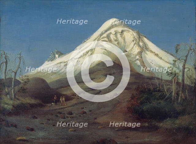 Popocatépetl, 1833. Creator: Gros, Jean-Baptiste Louis (1793-1870).