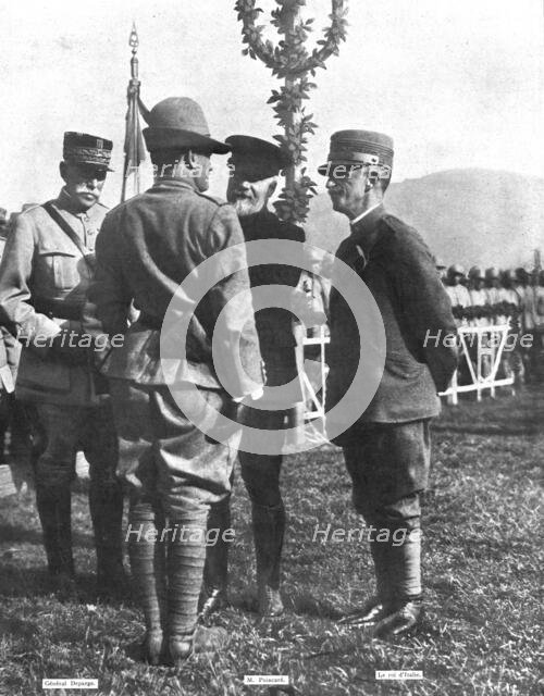 Italian Offensive of Isonzo; Before the offensive: on a visit to the Italian front..., 1917. Creator: Unknown.