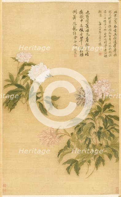 Peonies, 1685. Creator: Yun Shouping (Chinese, 1633-1690).