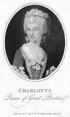 Queen Charlotte, queen consort of George III, (1792). Artist: Unknown