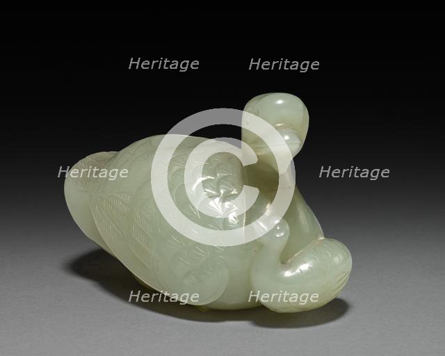 Goose and Goslings (container), 1700s. Creator: Unknown.