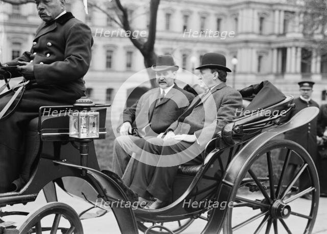 David Franklin Houston, Secretary of Agriculture, Left, with Attorney General McReynolds, 1914. Creator: Harris & Ewing.