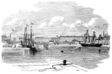 The Great Western Docks, Plymouth: the Floating Dock, 1857. Creator: Unknown.