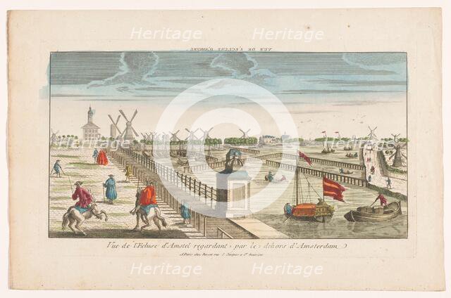 View on the Hogesluis on the Amstel, Amsterdam, 1700-1799.  Creator: Anon.