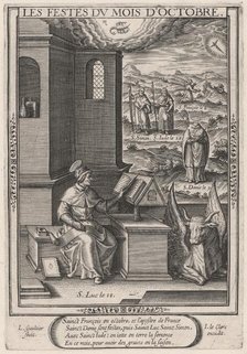 Les Festes du mois de Octobre (October: Saint Luke), 1603. Creator: Leonard Gaultier.