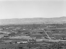 Possibly: Looking down on part of the Valley, approximately six miles from Yakima, Washington, 1939. Creator: Dorothea Lange.