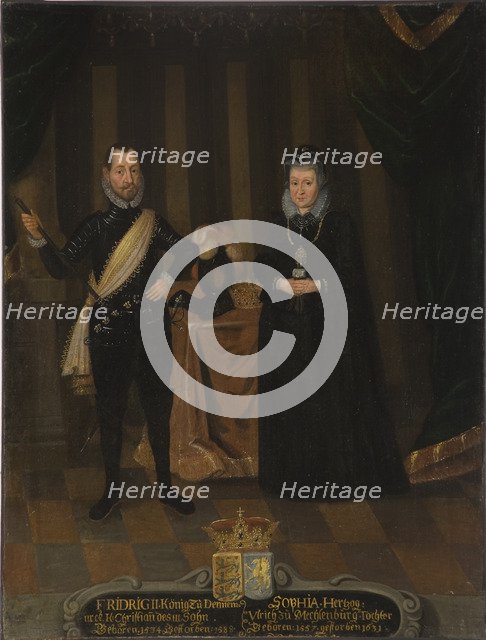 King Frederick II of Denmark (1534-1588) and Queen Sophie of Denmark (1557-1631).