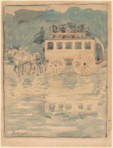 Parisian Omnibus, 1893/1894. Creator: Maurice Brazil Prendergast.