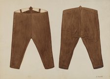 Trousers, c. 1936. Creator: Syrena Swanson.