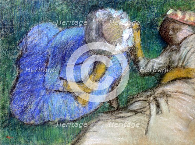 'Young Women Resting', late 19th-early 20th century. Artist: Edgar Degas