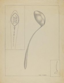 Silver Ladle, c. 1936. Creator: Karl Joubert.