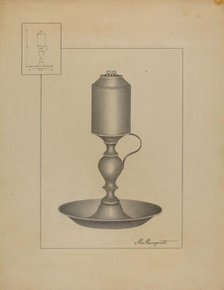 Lamp, c. 1936. Creator: Matthew Mangiacotti.