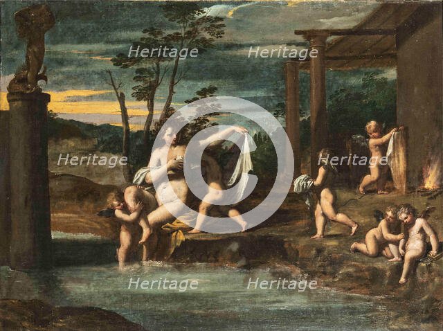 The Bath of Venus, c1610-1615. Creator: Scarsellino (Scarsella); Ippolito (1551-1620).